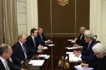 Встреча Путина с Керри продолжалась четыре часа
